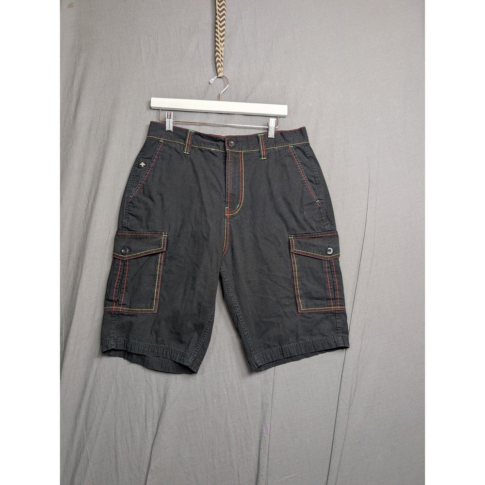 Lifted Research Group Cargo Shorts Color Black Size 32